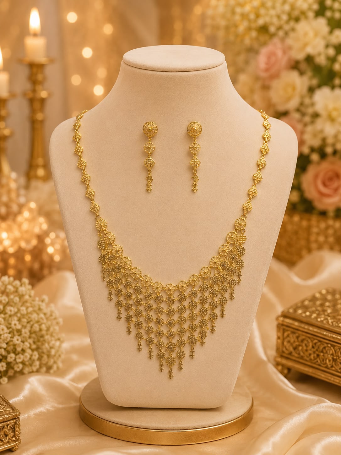 Chandni Mesh Necklace Set