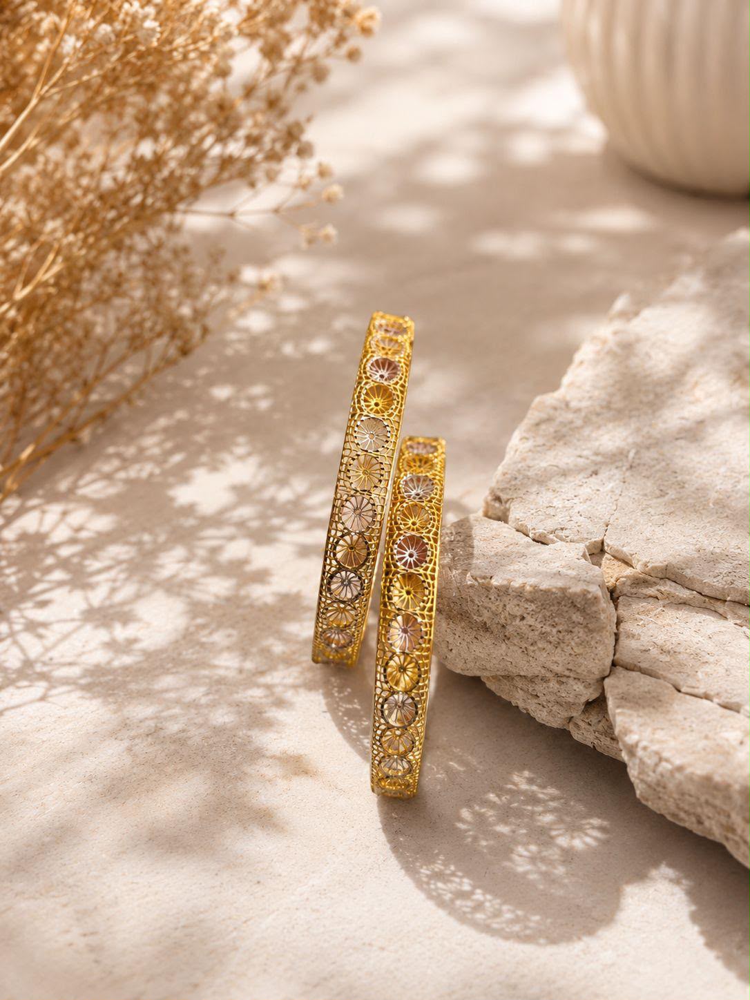 Suraj Daisy Lattice Bangles