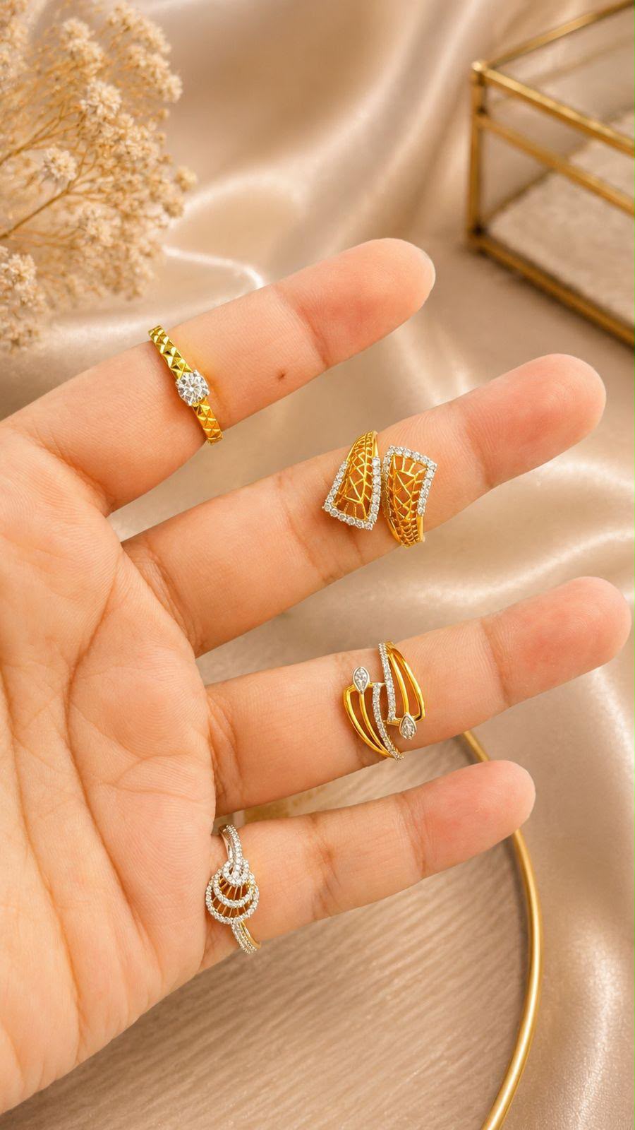 Heera Pavé Ring Set