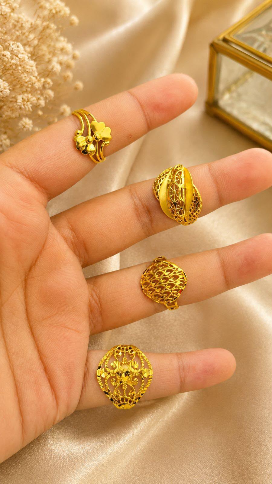 Chaar Filigree Ring Set