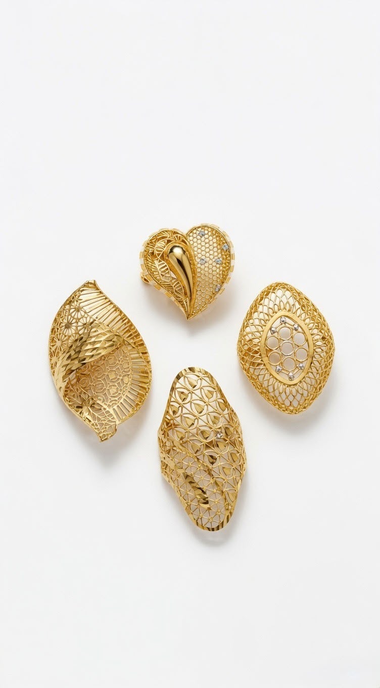 Jaali Statement Rings