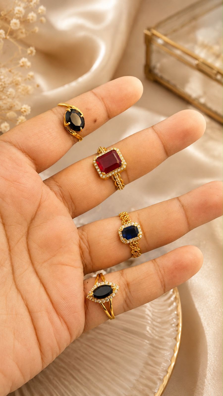 Navratna Stone Rings