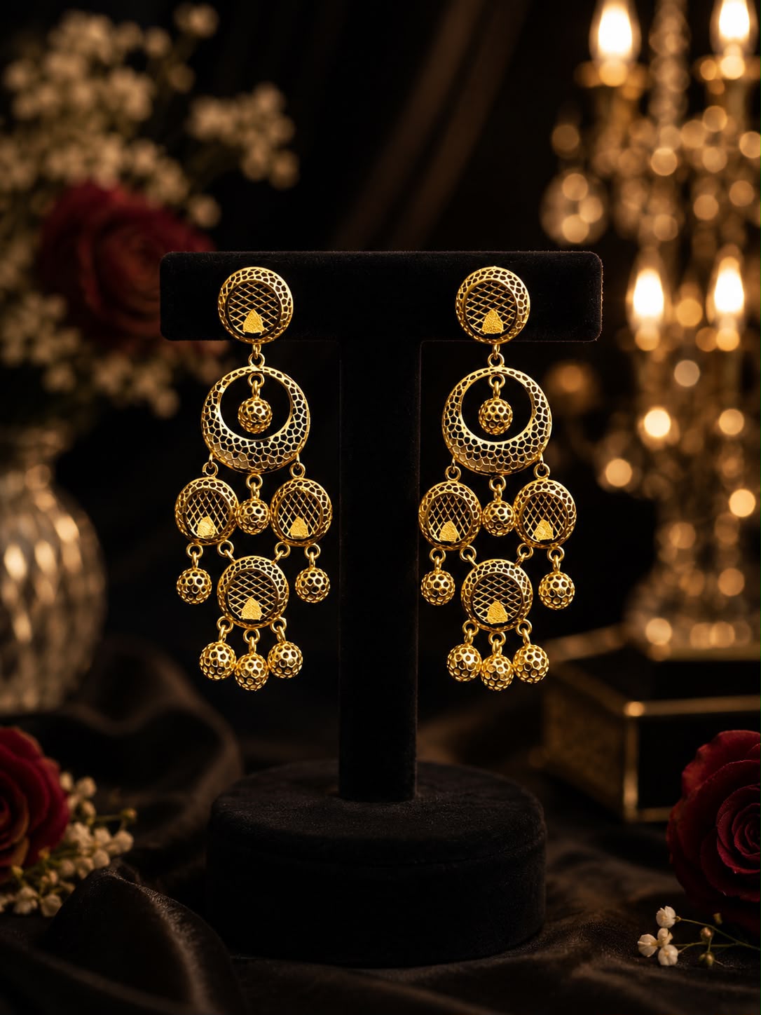 Shehad Chandelier Jhumka