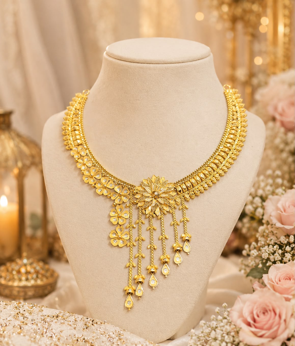 Phool Tassel Necklace
